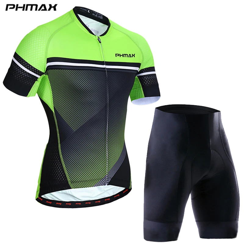 Cycling Set 02 PHMAX лето Pro Велоспорт Джерси комплект шорты рукав Майо Ropa Ciclismo велосипед спортивная одежда велосипед одежда Велоспорт Комплект - Цвет: Cycling Set 02