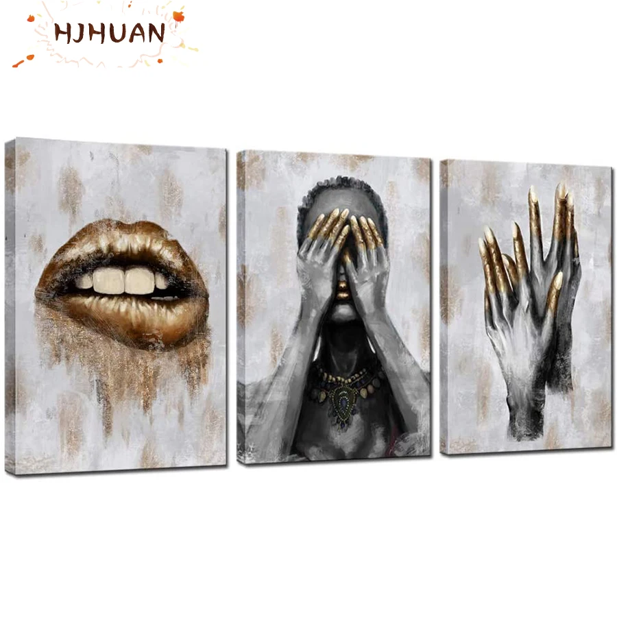 

3 шт., полноразмерная Алмазная 5D картина для женщин