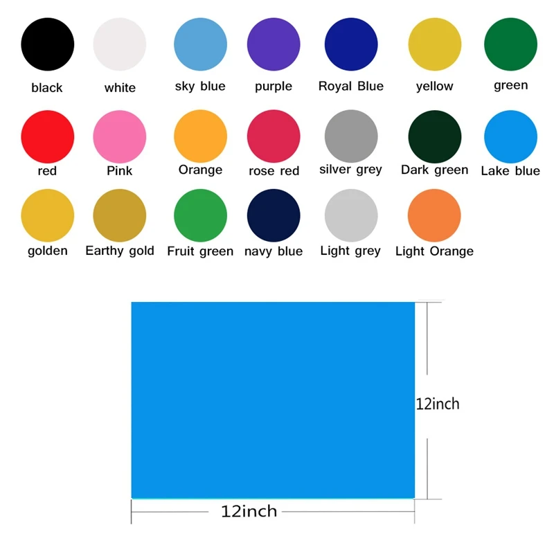 HTV теплопередача Винил пачка 20 шт железо на винил для футболки цвета Cricut Силуэт