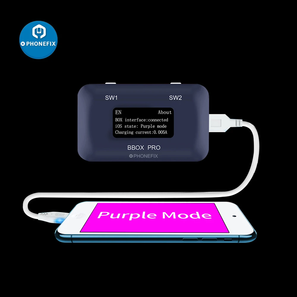 Плата JC B BOX Pro не требует удаления Nand программатор DFU фиолетовый режим для iPhone iPad Air