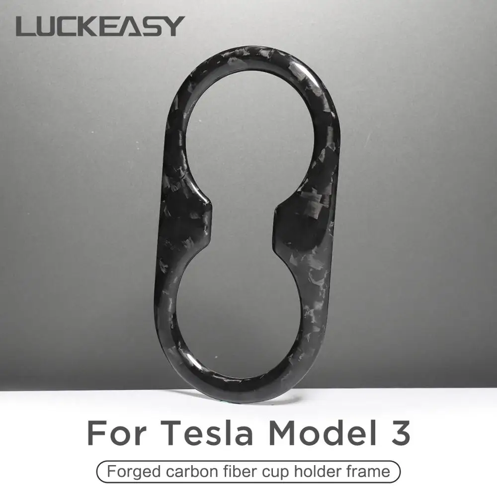 Модификация интерьера автомобиля LUCKEASY для Tesla Model 3 2017 2020 настоящее углеродное
