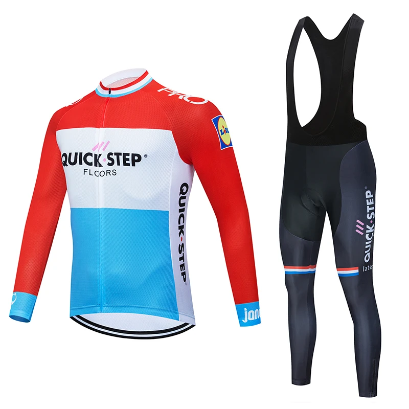 2020 быстрый шаг nuevo traje de ciclismo manga larga para hombre uniforme equipo MTB Pro babero 19D. | Спорт и развлечения