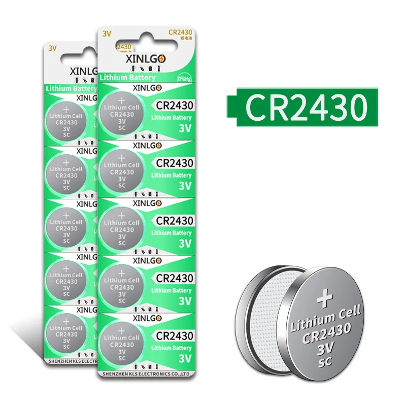 5 шт./1 упаковка CR2430 3 В литиевая батарея CR 2430 монетная заменяет DL2430 BR2430 Быстрая