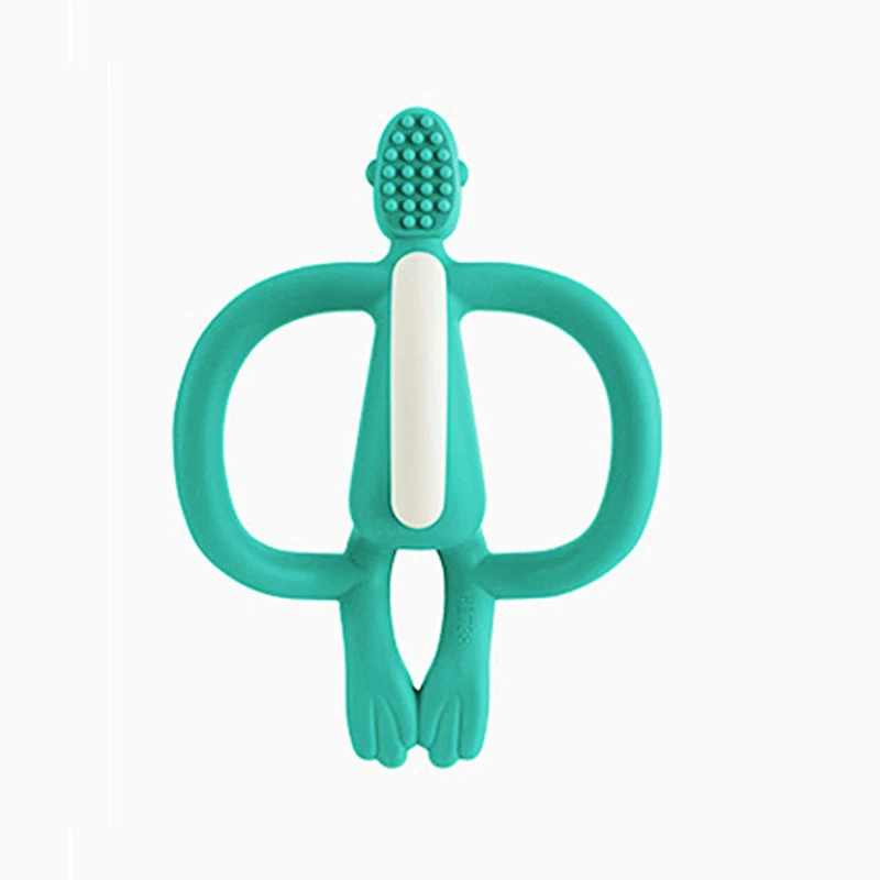

Baby Teether Cartoon Monkey Teether For Teeth Chew Dental Care Toothbrush Nursing Silicone Beads Safe Gift For Infant Gadgets