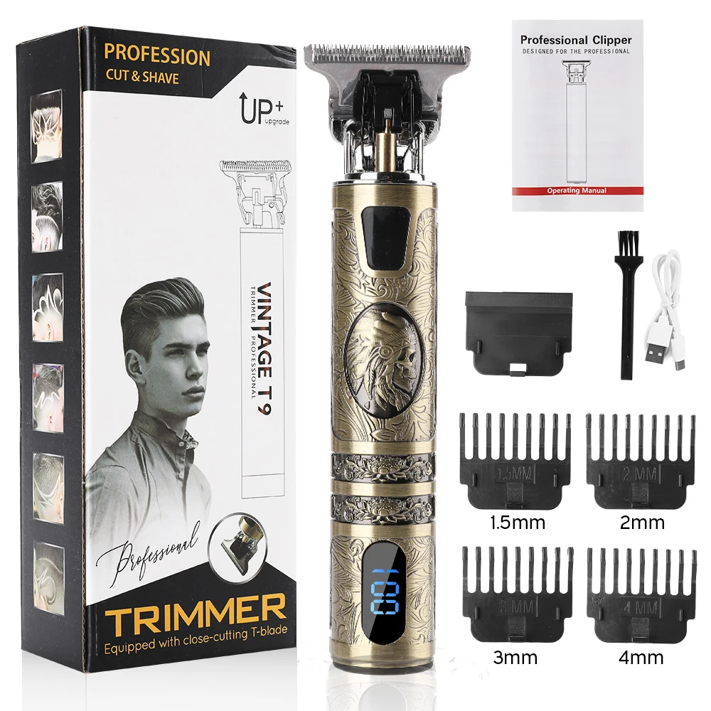 

Electric Hair Clipper Professional Barber Hair Cutting Machine Recharge Men Beard Shaver 0mm Baldhead Hair Razor Trimmer For Men