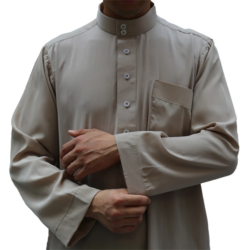 Абайя для взрослых мусульманский человек Исламская одежда джубба Тюбе Курта