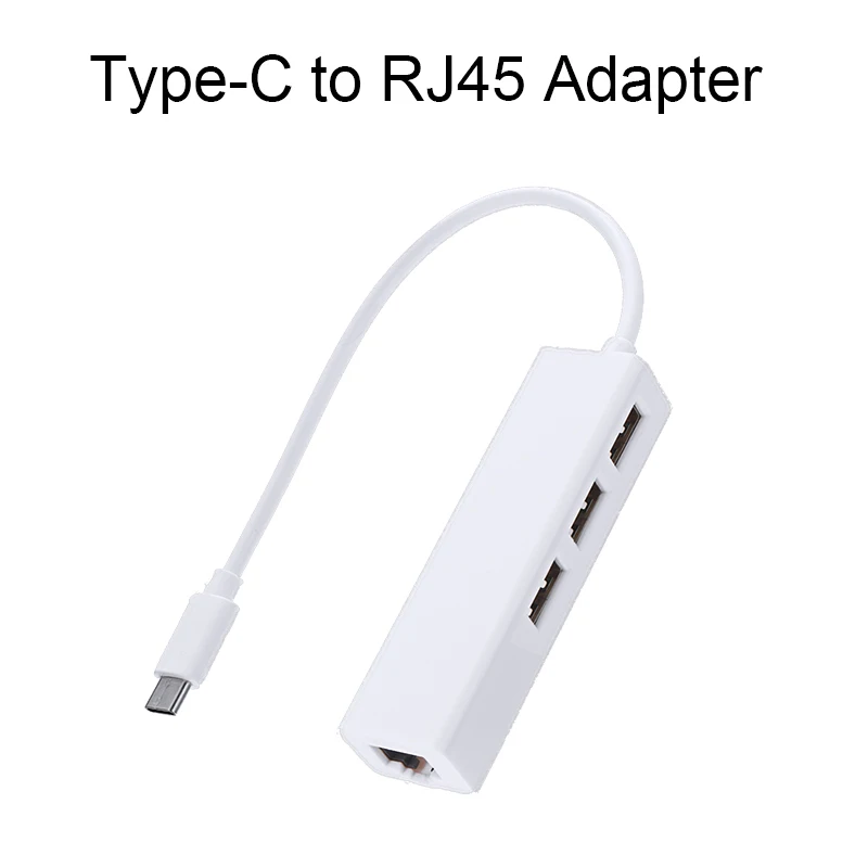 адаптер usb 20 type c thunderbolt с 3 портами на rj45 free globa