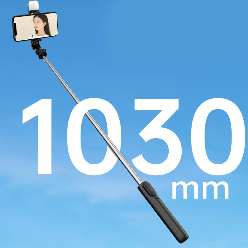 

Беспроводная селфи-палка со светодиодсветодиодный USB-зарядкой, селфи-Палка для всех моделей телефона, телескопическая, совместимая с Bluetooth ...