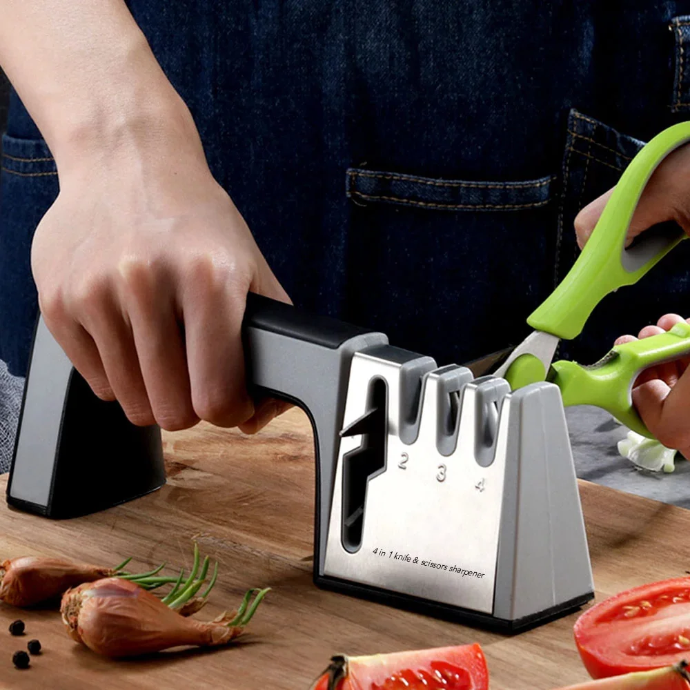 

Knife Sharpener in Diamond Coated&Fine Rod Knife Shears and Scissors Sharpening stone System Stainless Steel Blades
