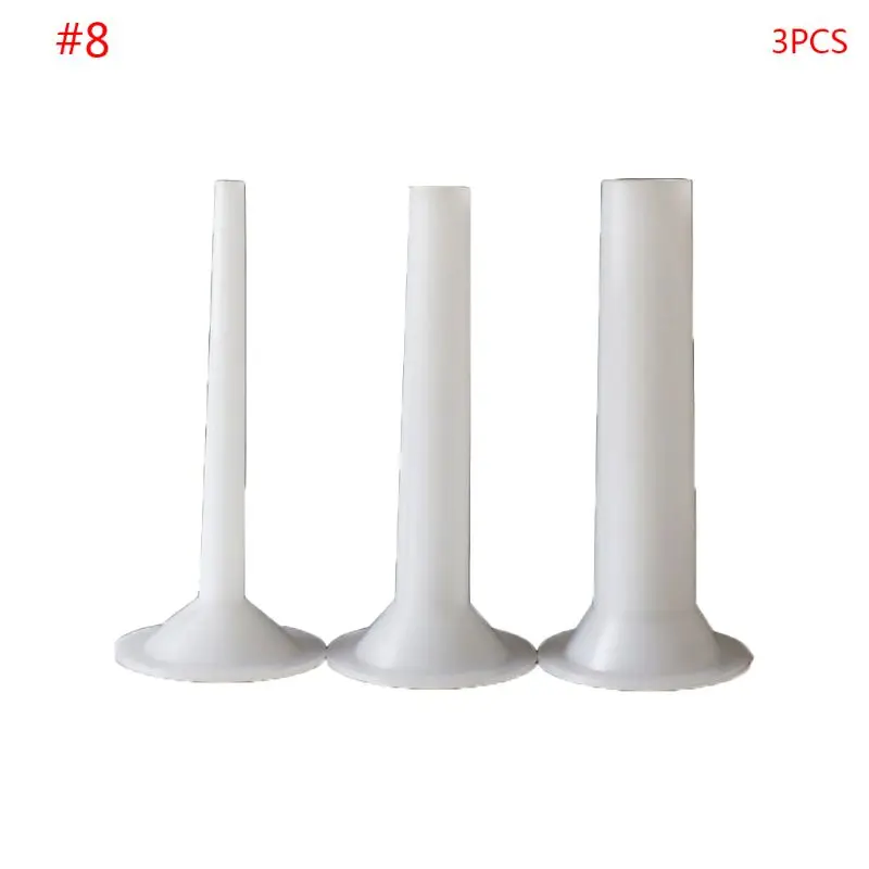 

3pcs/set Food Grade Sausage Maker Funnel Filler Meat Stuffer Filling Tubes DIY