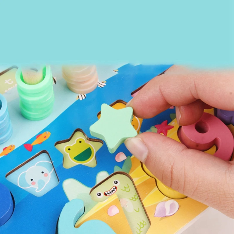 

2 Set Kid Toy: 1 Set Numbers Matching Digital Shape Puzzle Toy & 1 Pcs Solar System Sky Projector