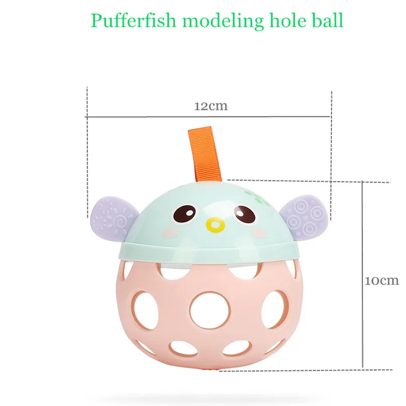 Прозрачный toys for baby 0-12 month plastic Animal model toy toddler boy teether rattle crib mobile frog toys for children sensory toys - Цвет: Прозрачный