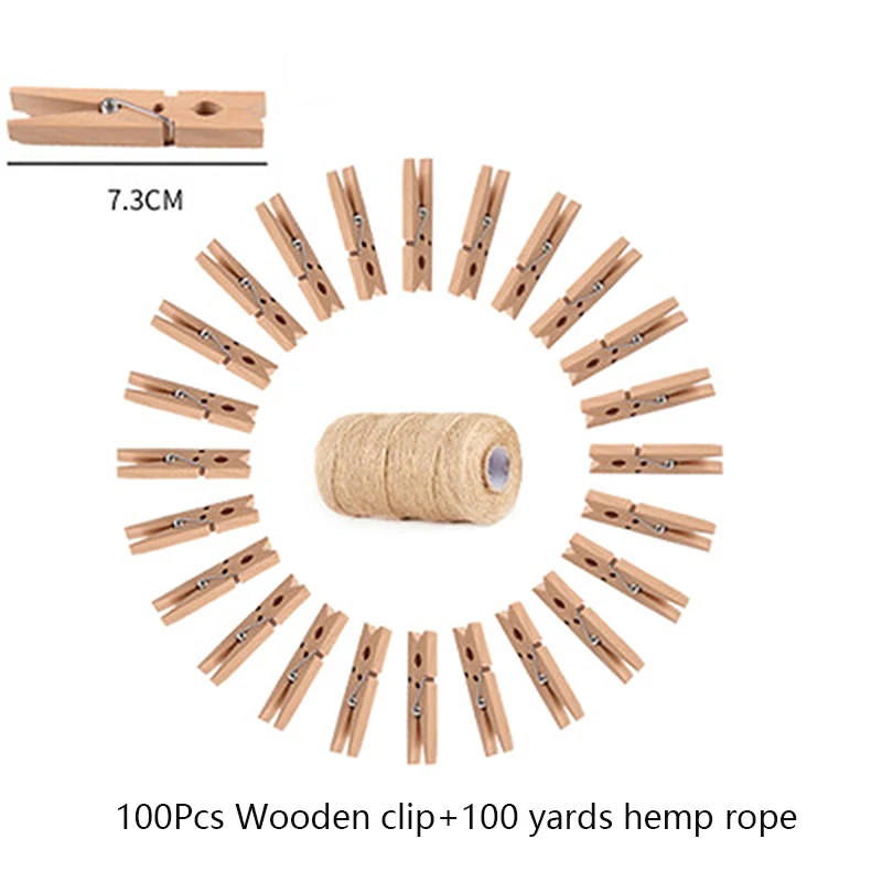 Прищепка для фото деревянная прищепка 100 ярдов|Бельевые прищепки| |
