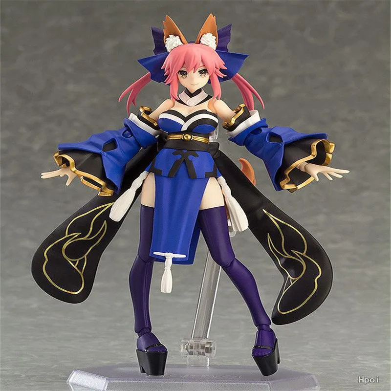 Аниме фигурка 14 см Fate/Extra Caster Figma 304 # Yuzaoqian Cute Fox подвижная фигурка|Игровые фигурки и