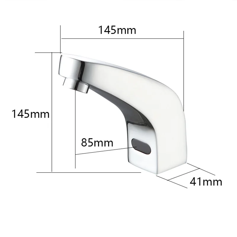 

Single Hole Basin Sensor Faucets for The Bathroom Solid Brass Faucet Tap Electronic Bathroom Cold and Hot Water Basin Taps