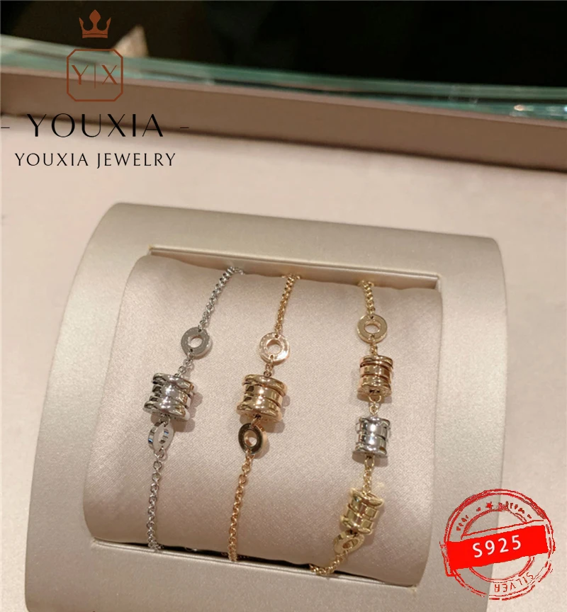 

1:1 925 Sterling Silver Custom Personalized Fashion Rose Gold White Gold Small Waist Bracelet