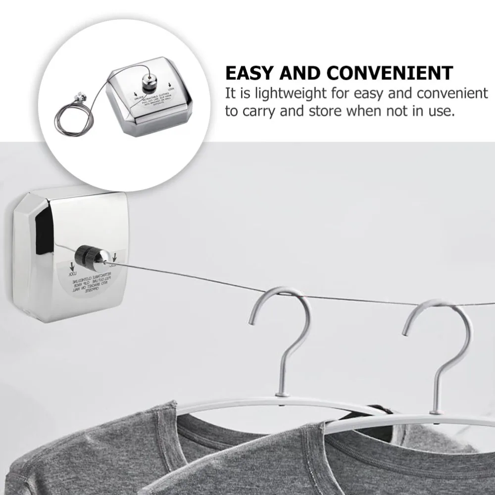 

Clothes Hanging String Retractable Clothesline Practical Clothes Hanging Rope