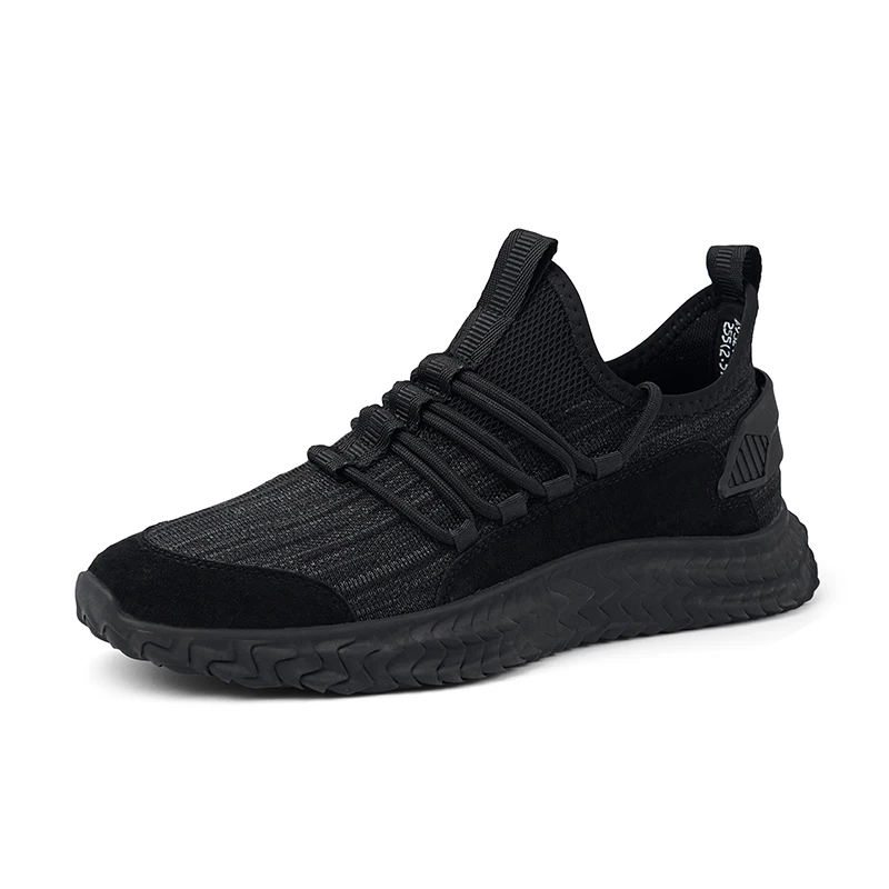 

Hot Sale Casual Men's Vulcanize Shoes Breathable Lace-up Soft Running Shoes for Men Light Jogging Sport Shoes Men Black 32-44
