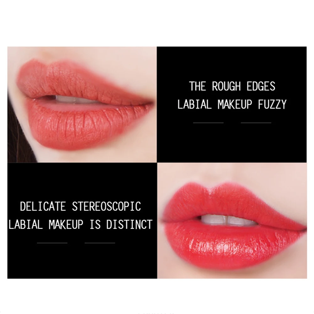 Сексуальная двойная головка матовый блеск для губ бархатная пигментная жидкость