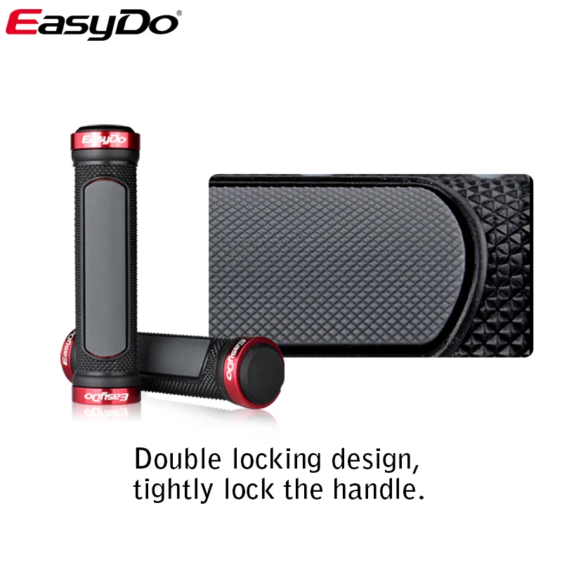 EasyDo Anti-skid Comfortable Ergonomic Design Bike Grips PP Material Bar ends MTB Handlebars Grip Bicycle Accessories | Спорт и