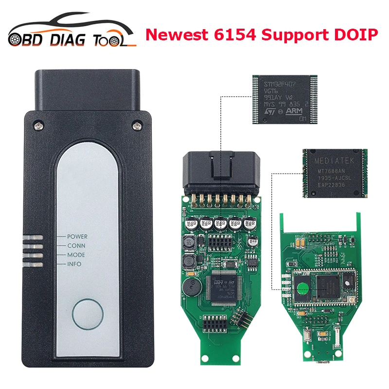 Лучший OKI 6154 WiFi Полный чип бесплатно 7.2.1 6154A для DOIP OBD2 автомобильный