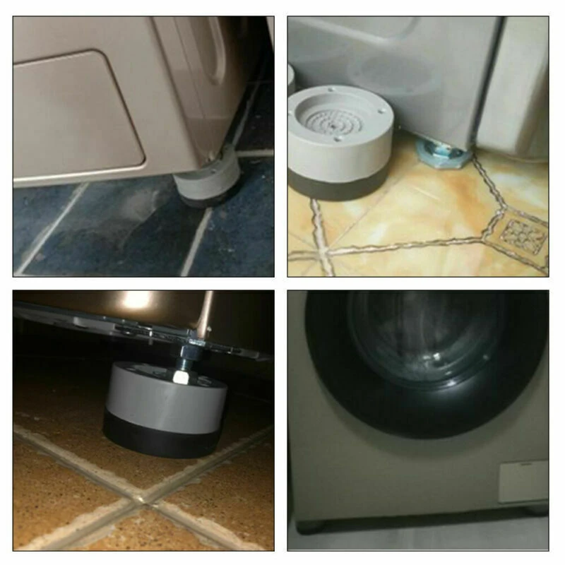 4Pcs Anti Vibration Feet Pads Washing Machine Rubber Mat Anti-Vibration Pad Dryer Universal Fixed Non-Slip | Обустройство дома