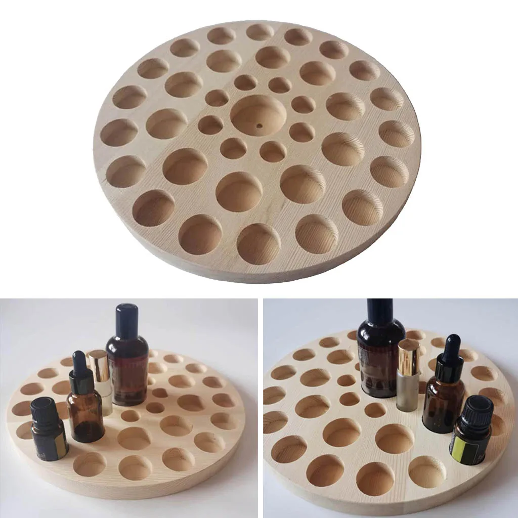 Деревянная стойка для эфирных масел органайзер 37 ячеек держатель-подставка