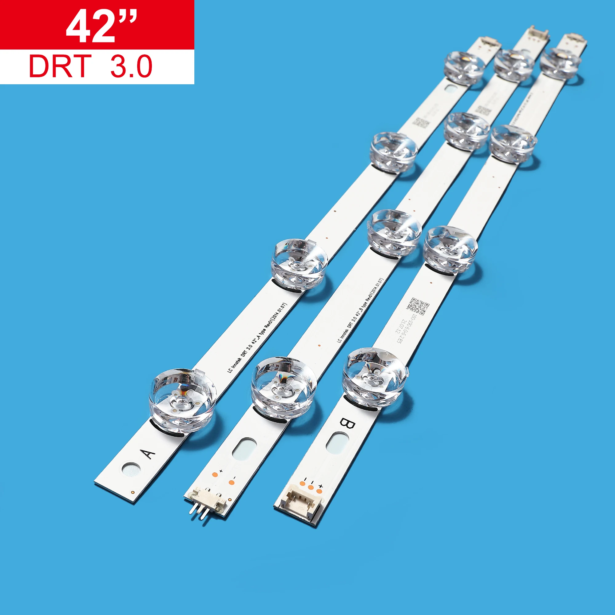 

Светодиодная лента для подсветки телевизора LG 42 дюйма, от 8 светодиодный 80 штук, 42LB5610 LC420DUE INNOTEK DRT 3,0 42 дюйма A/B Тип 6916L-1709B 6916L-1710B