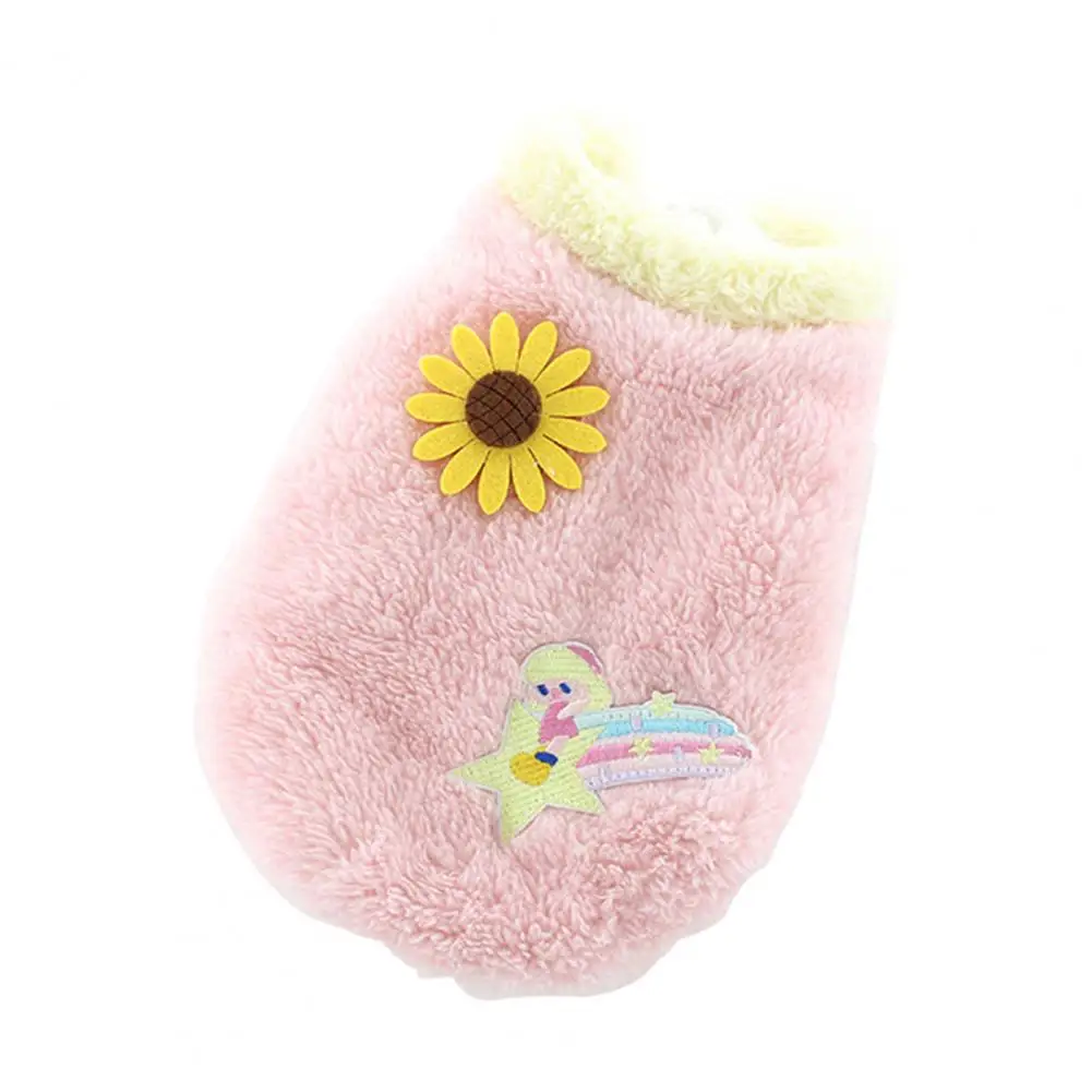 Удобная стильная куртка для маленьких девочек с радужным узором собак и кошек