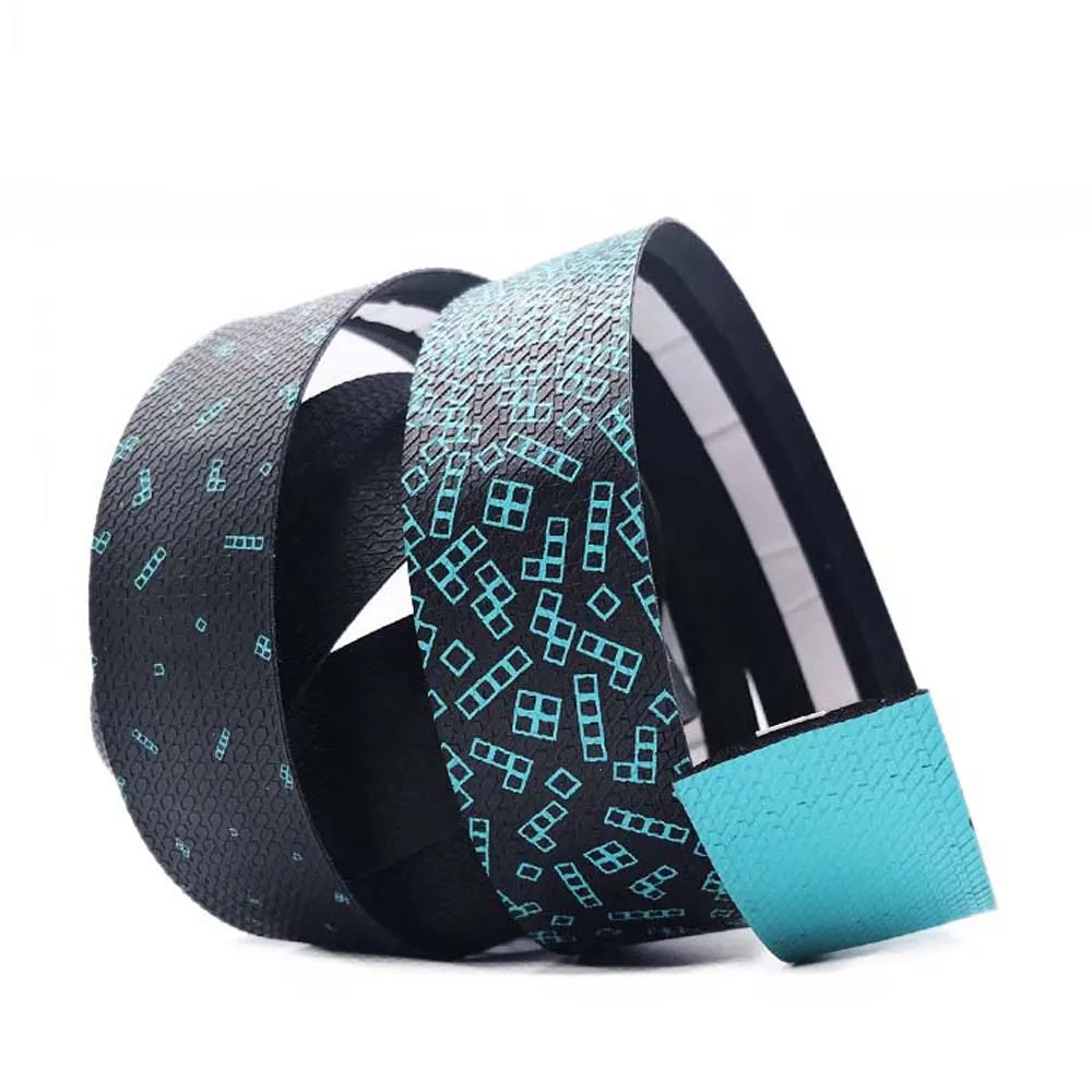 

2pcs Road Bike Bar Tape Tetris design Toughness Vibration Damping Anti-Vibration EVA PU Bent Handlebar Bar Tape Wrap