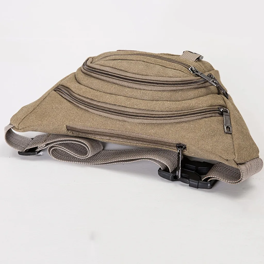 

Homens Casual Fanny Pacote Masculino Sacos De Cintura Cinto Lona Nova Hip Bum Militar Bolsa Bolso