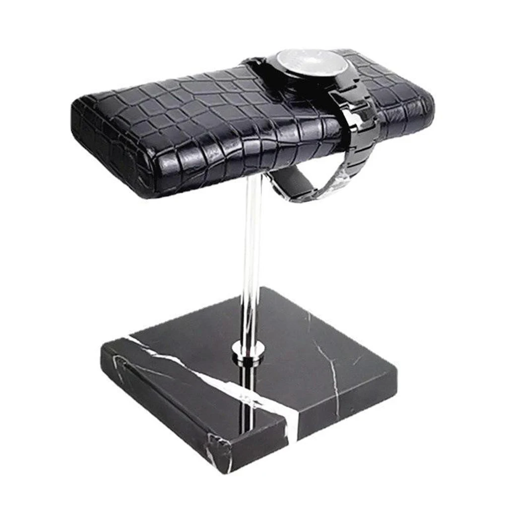 Роскошная Подставка под мрамор и искусственная кожа для часов браслетов