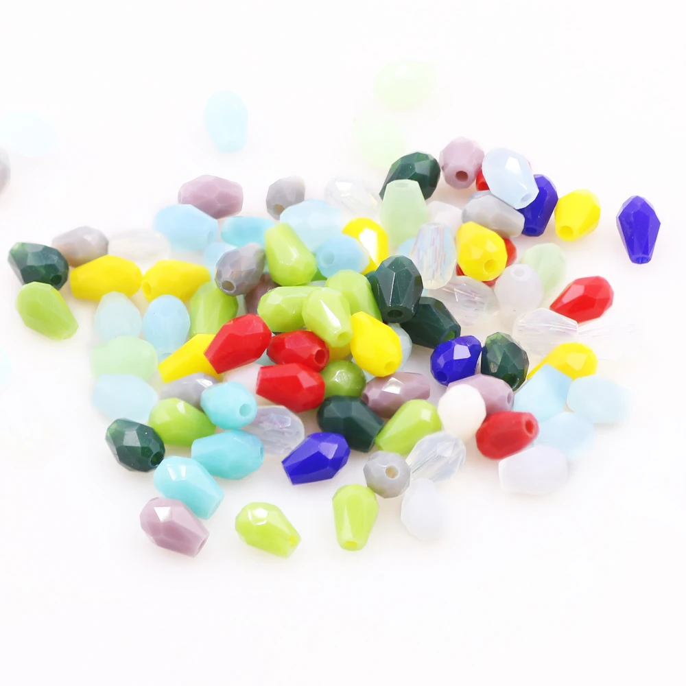 Стеклянные каплевидные бусины Миюки подвески с кристаллами 3x5 мм 280 шт./лот для