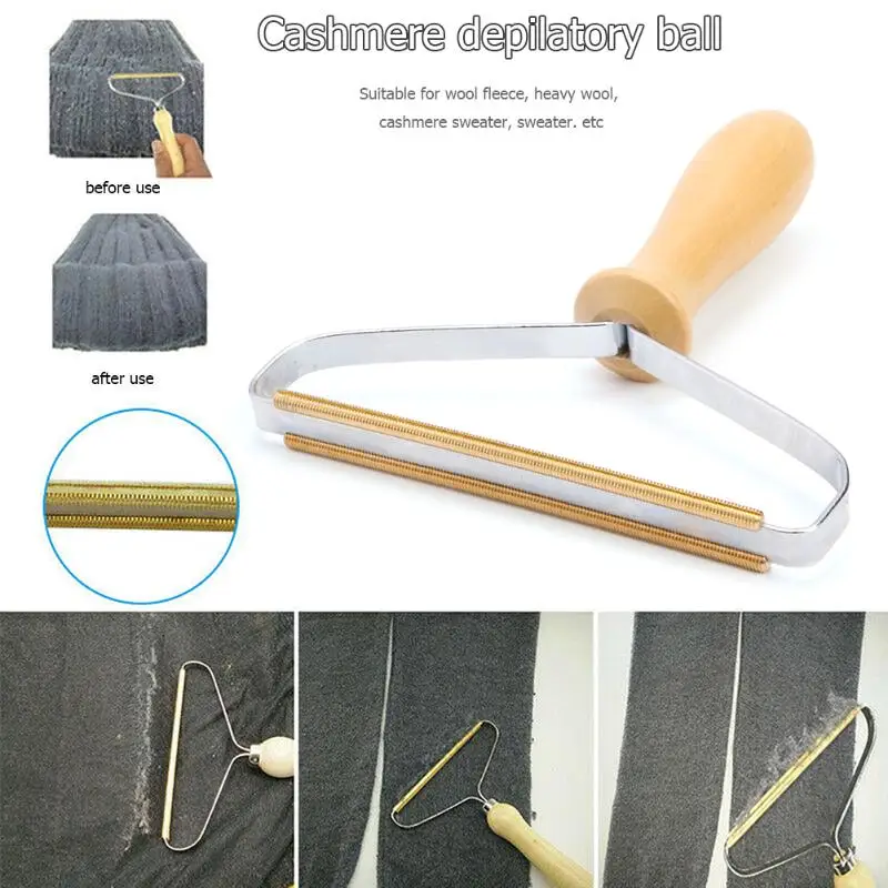 Портативный деревянный удаления ворса одежда ручной работы Fuzz Ткань бритва