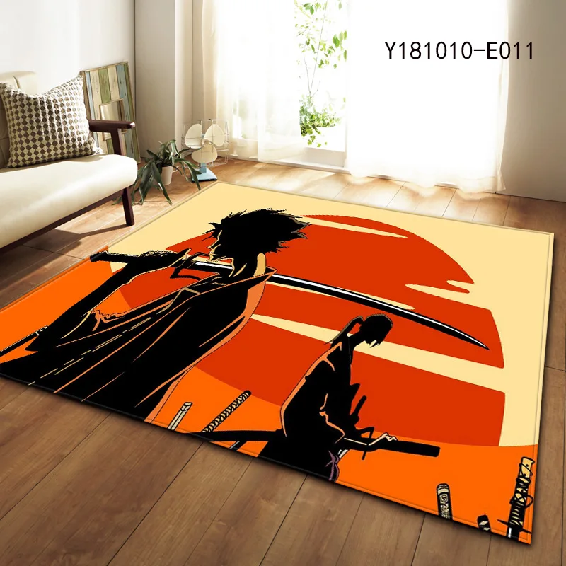 

Japan Samurai swordsman carpet living room bedroom area rugs kids room parlor home decorative floor mat kitchen hallway rug