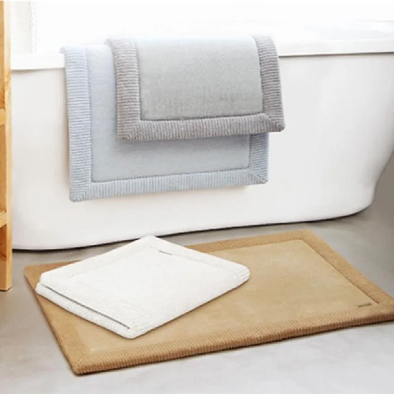 Роскошные коврики для ванной из пены с эффектом памяти толстые Входные Коврики