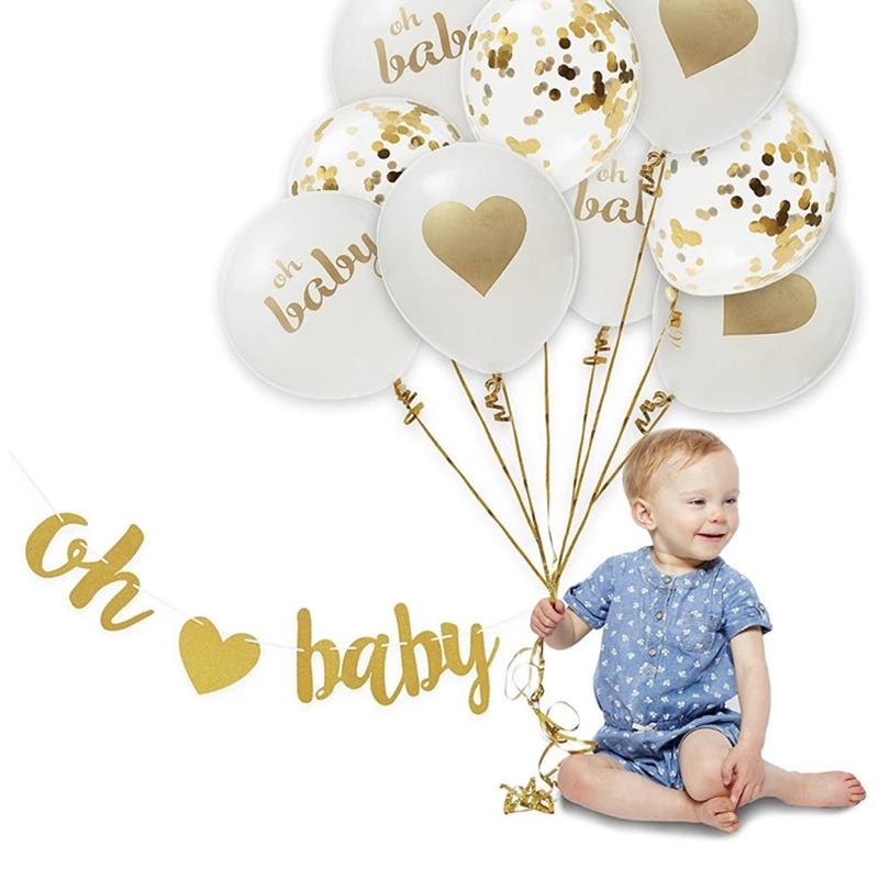 10 шт. латексный воздушный шар для мальчиков или девочек с буквенным принтом