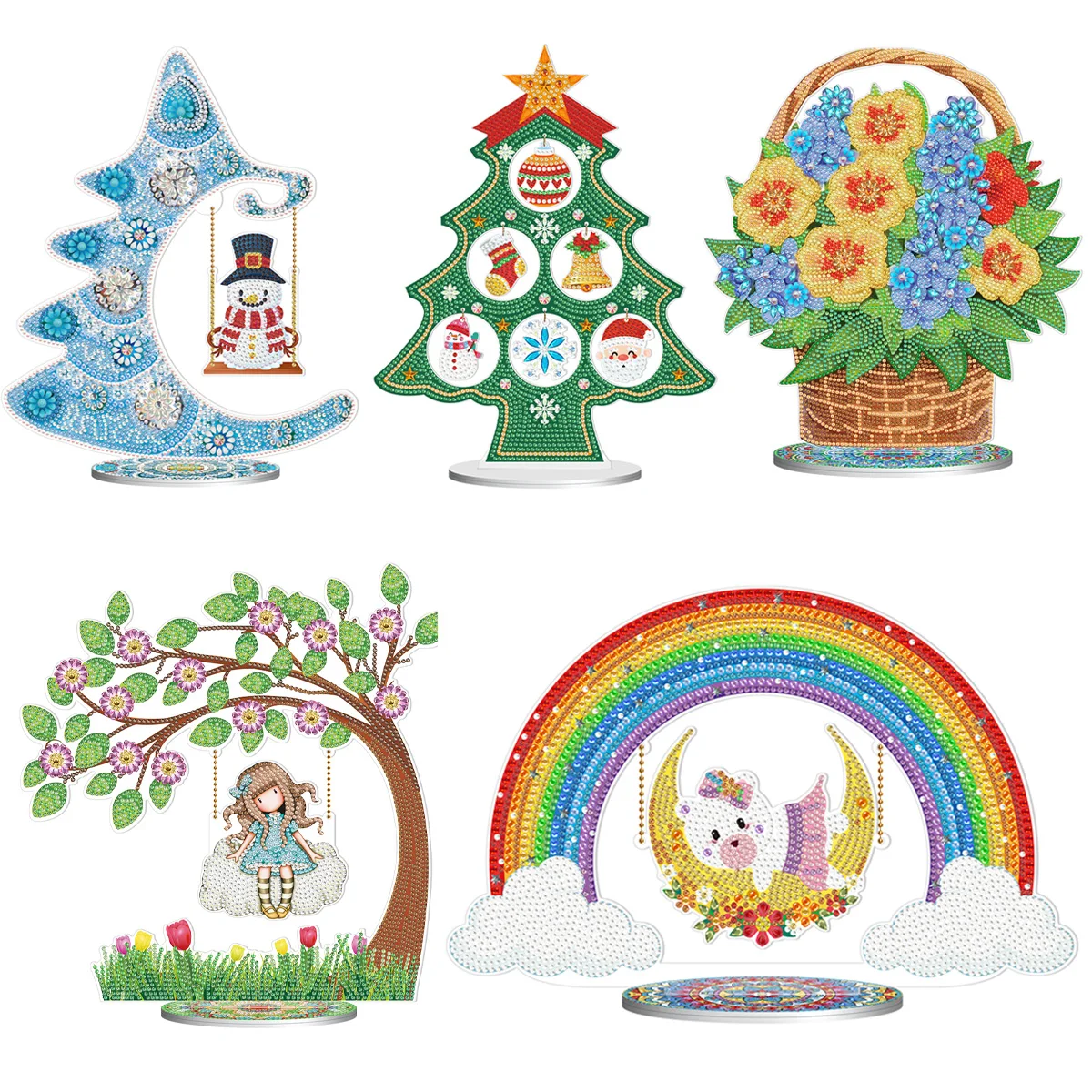 

5D Diamond Painting Crystal Christmas Tree Craft DIY Diamond Painting Kit Home Ornaments Gifts Bag Or Phone Decor Christmas Gift