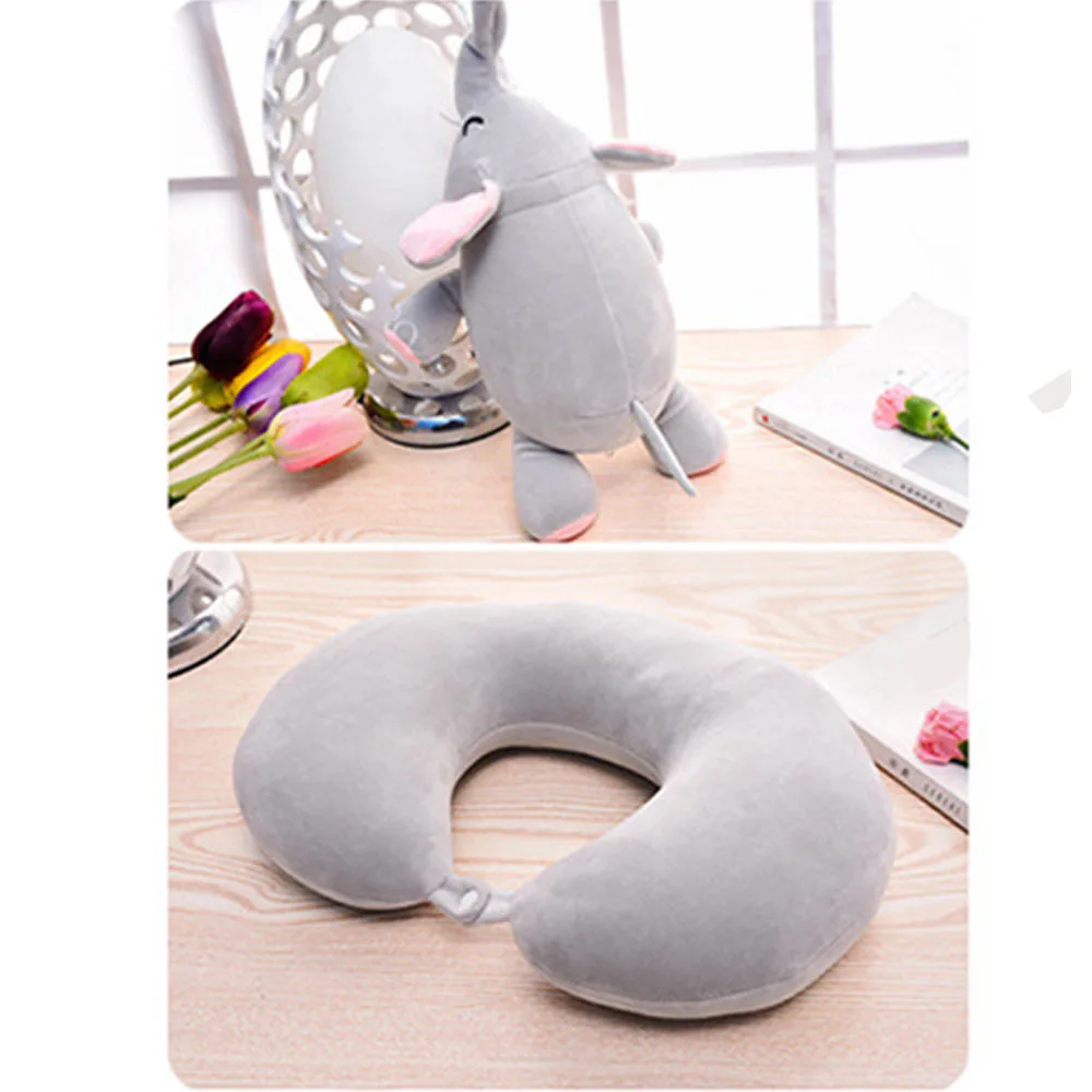 Creative Travel Neck Pillow Changeable Animals U Shape 2 in 1 Elephant Pig Penguin Plush Toys Stuffed Dolls Rest Hot | Игрушки и хобби