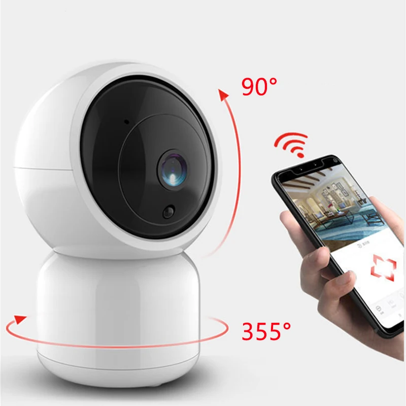 IP-камера SmartCnet Tuya Smart Life 1080P 2 м беспроводная Wi-Fi поддержка Alexa Google home | Безопасность