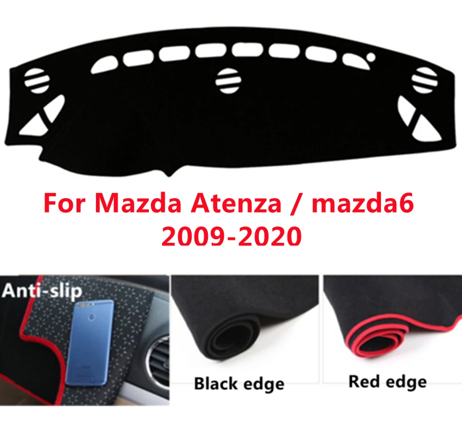 

Противоскользящий чехол на приборную панель автомобиля для Mazda Atenza mazda6 (2009-2020) 2010-11-12-2019, Противоскользящий коврик для приборной панели автом...