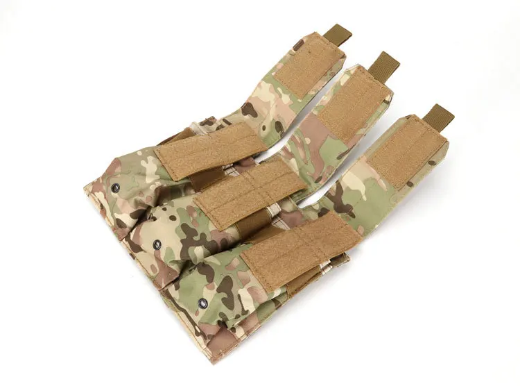 Охотничья Сумка Молл Камуфляжный Рюкзак Военная облегченная модульная система переноски снаряжения для страйкбола сумка Тройная M4 подсумок журналов Лесной камуфляж Чехол
