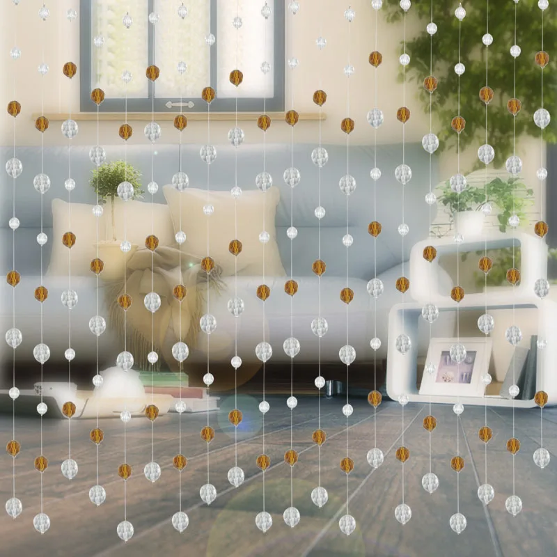 Распродажа Новинка стеклянные хрустальные бусины ранние шторы для гостиной