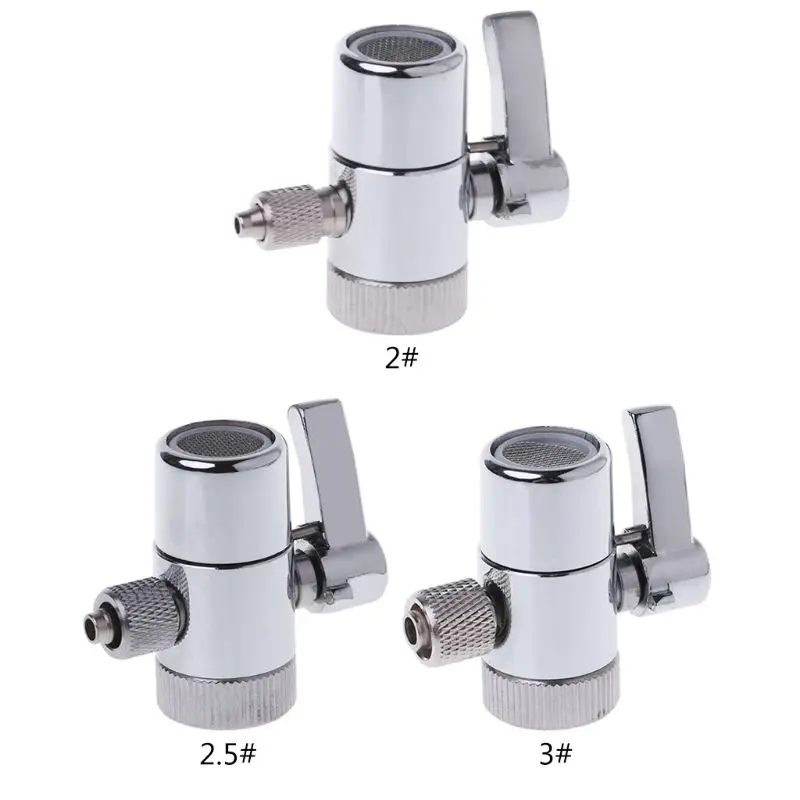 

Water Filter Faucet Diverter Valve Ro System 1/4\" 2.5/8\" 3/8\" Tube Connector