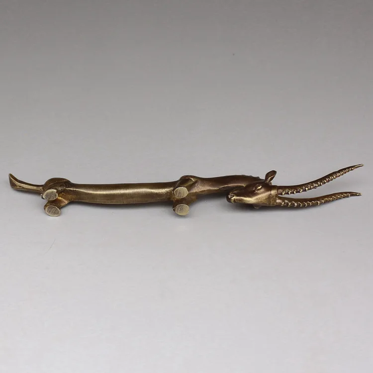 

LAOJUNLU Imitation Antique Animal Pen Holder Room Supplies Pure Copper Solid Practical Copper Pen Holder Pen Holder Pen