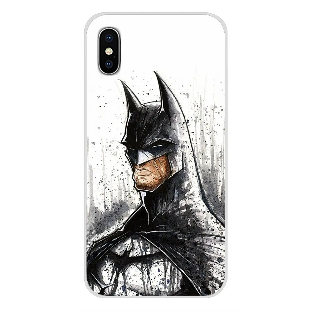 Комиксы Забавный Бэтмен мультфильм для Apple IPhone X XR XS 11Pro MAX 4S 5s 5C SE 6S 7 8 Plus ipod touch 5 6