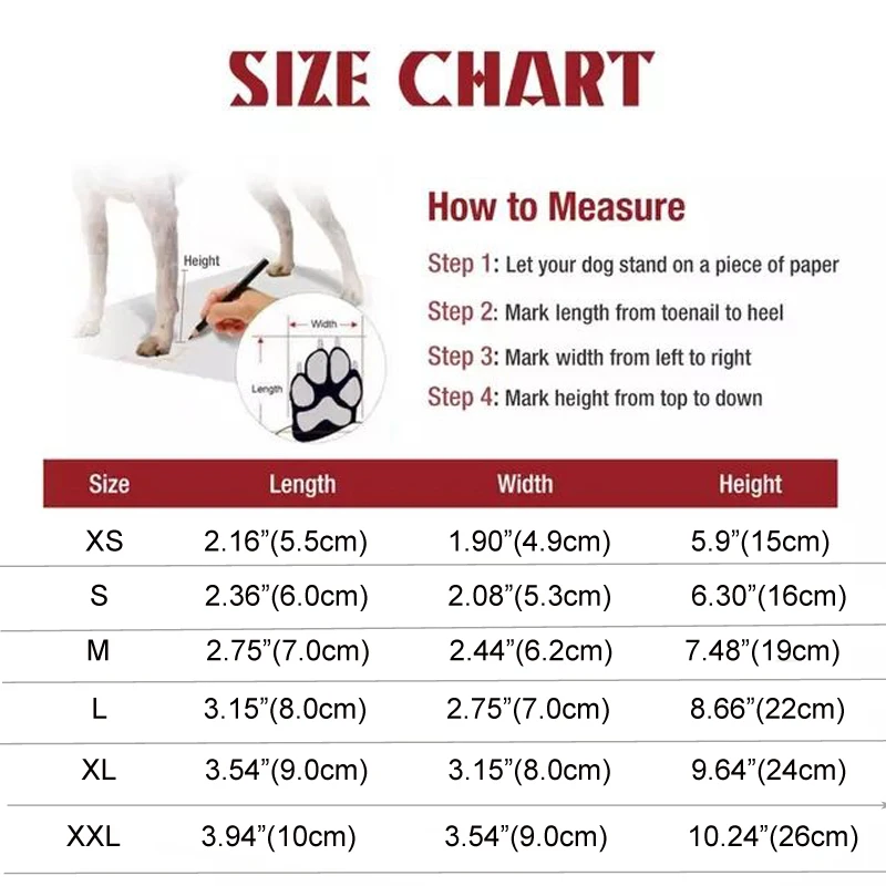 

4pcs/ Lot Waterproof Long Rubber Rain Boots for Dogs Fleece Warm Snow Boots Anti-slip Durable Rain Boots for Medium Large Dogs