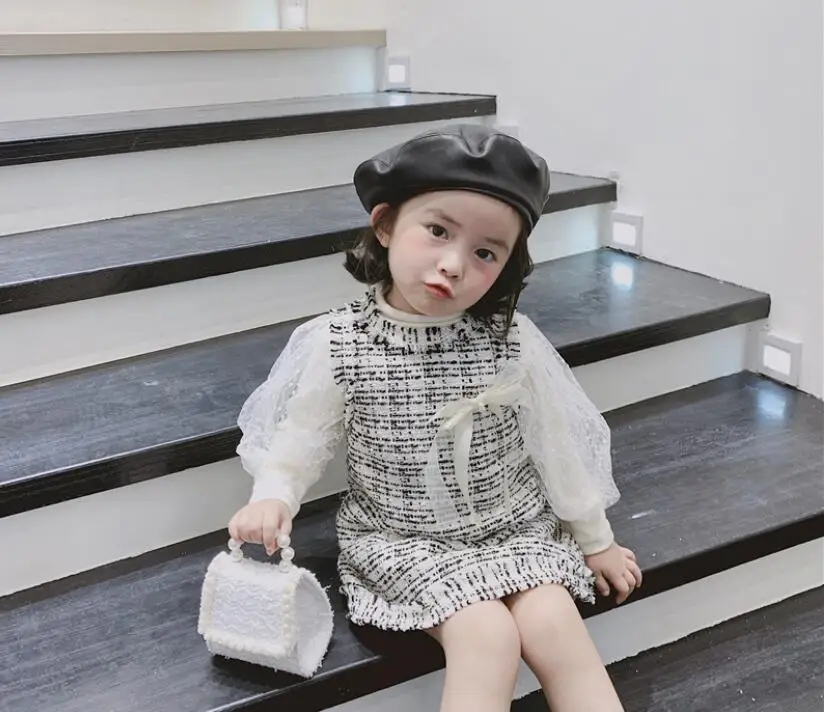 2019 Осенняя футболка для маленьких девочек милая детская блузка принцессы с