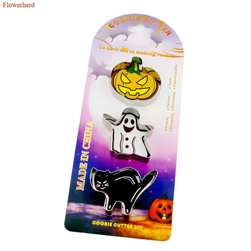 3/4 шт. форма из нержавеющей стали в виде кошки призрака тыквы|Инструменты для
