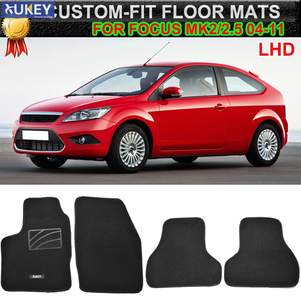 Для Ford Focus 2 2004 2005 2006 2007 2008 2009 2010 по индивидуальному заказу автомобильный коврик